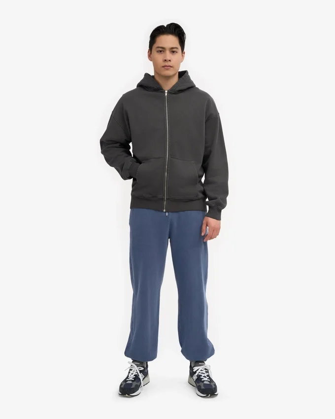 Pantalones de chándal orgánicos holgados - Azul Neptuno