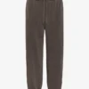 Pantalones de chándal orgánicos holgados - Barro descolorido