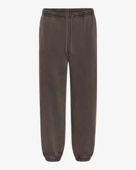 Pantalones de chándal orgánicos holgados - Barro descolorido