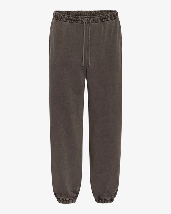Pantalones de chándal orgánicos holgados - Barro descolorido