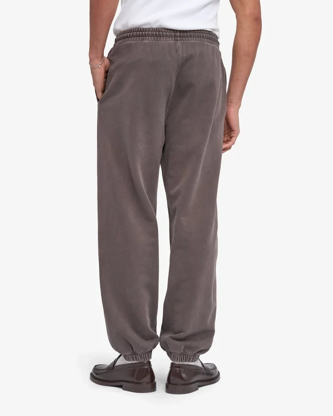 Pantalones de chándal orgánicos holgados - Barro descolorido