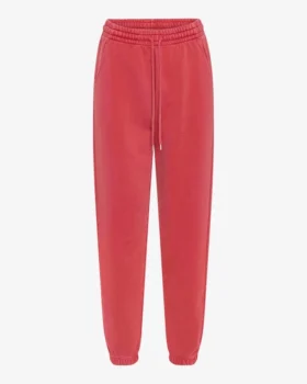 Pantalones de chándal orgánicos - Rojo descolorido