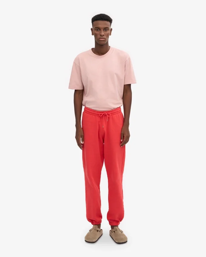 Pantalones de chándal orgánicos - Rojo mandarina