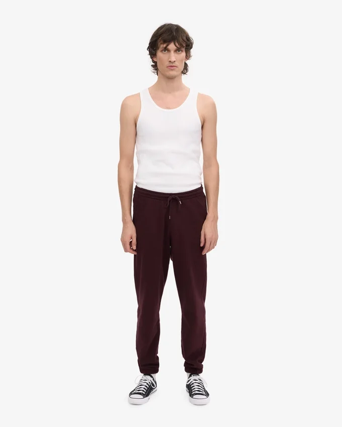 Pantalones de chándal orgánicos - Rojo sangre