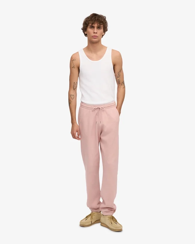 Pantalones de chándal orgánicos - Rosa descolorido