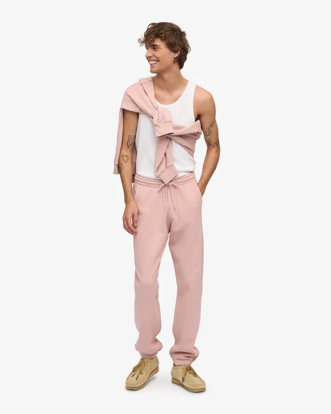 Pantalones de chándal orgánicos - Rosa descolorido
