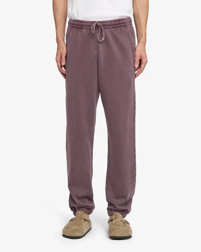 Pantalones de chándal orgánicos - Uva descolorida
