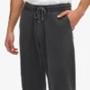 Pantalones de chándal orgánicos - Negro deslavado