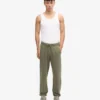 Pantalones de chándal orgánicos - Verde oliva apagado