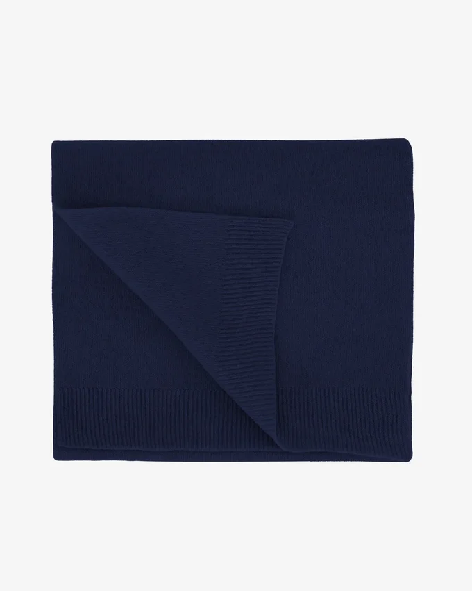 Pañuelo de lana merino - Azul marino