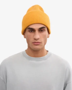 Sombrero de lana merino – Amarillo quemado