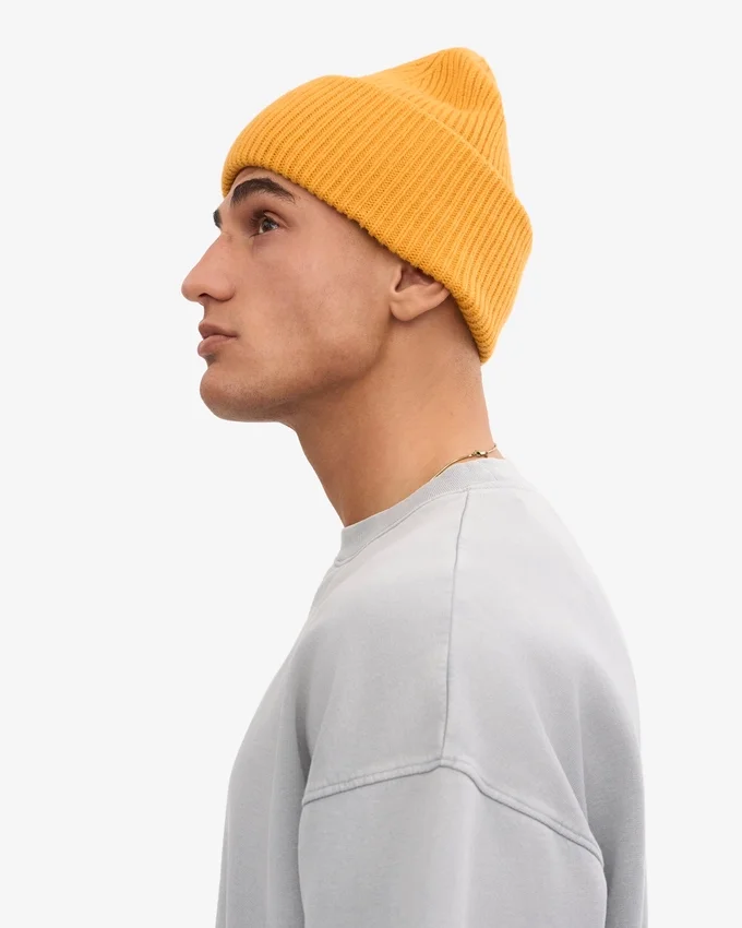 Sombrero de lana merino - Amarillo quemado
