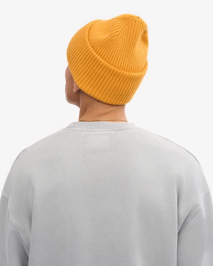 Sombrero de lana merino - Amarillo quemado