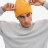 Sombrero de lana merino - Amarillo quemado