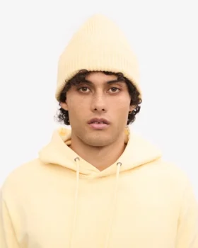Sombrero de lana merino – Amarillo suave
