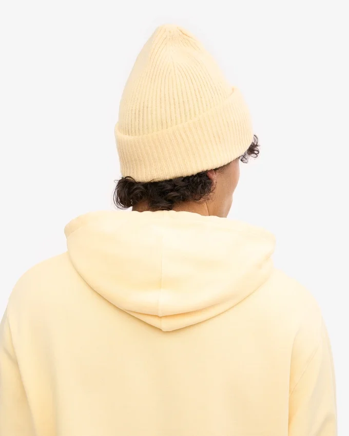 Sombrero de lana merino - Amarillo suave