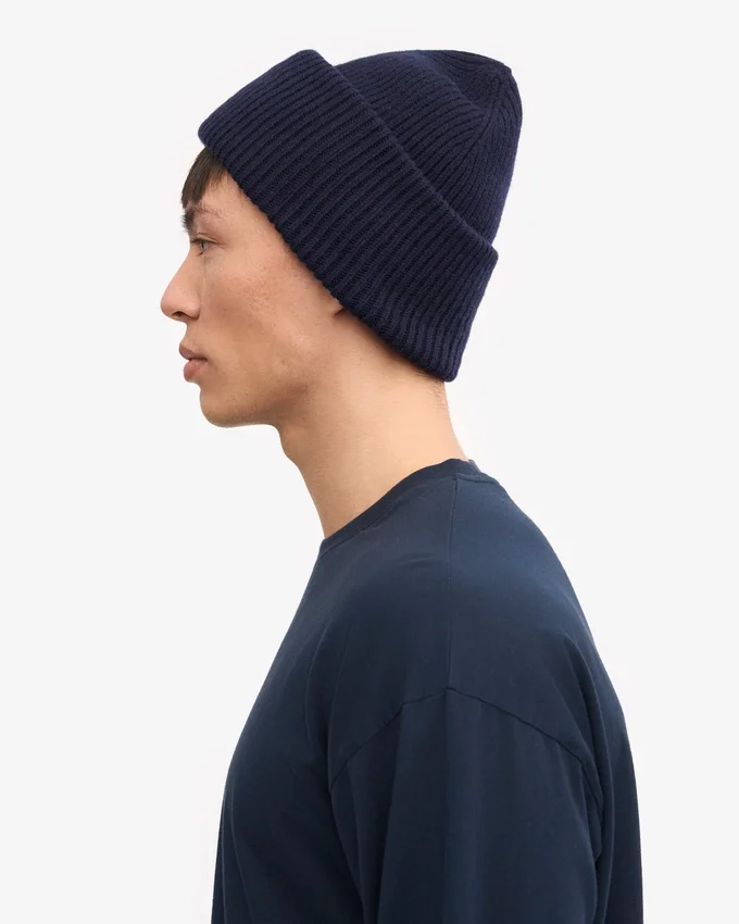 Sombrero de lana merino - Azul marino