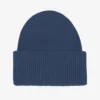 Sombrero de lana merino - azul petróleo