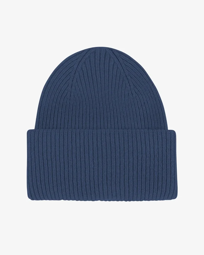 Sombrero de lana merino - azul petróleo