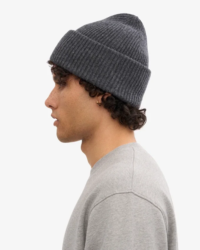 Sombrero de lana merino - Gris lava