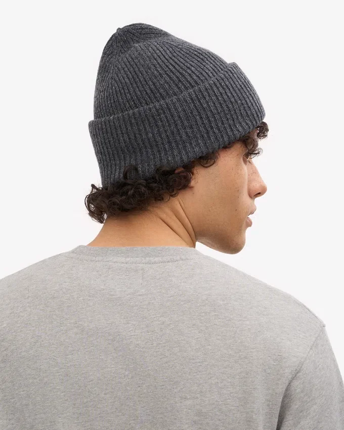 Sombrero de lana merino - Gris lava