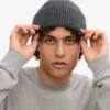 Sombrero de lana merino - Gris lava