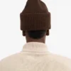 Sombrero de lana merino - Marrón café