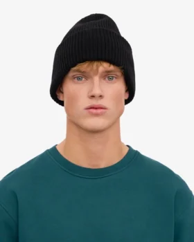 Sombrero de lana merino – Negro intenso