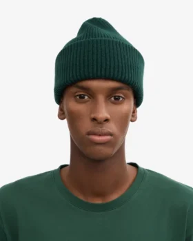 Sombrero de lana merino – Verde esmeralda