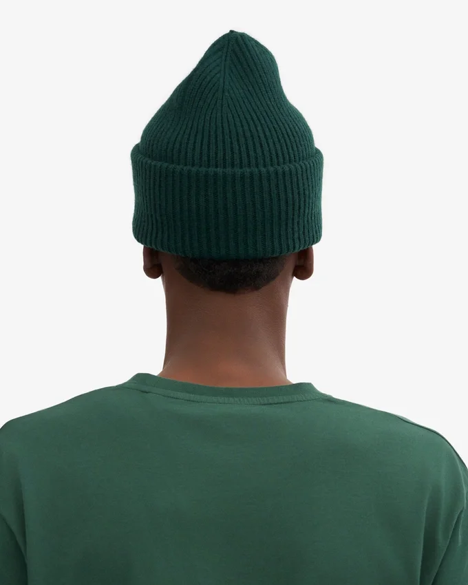Sombrero de lana merino - Verde esmeralda