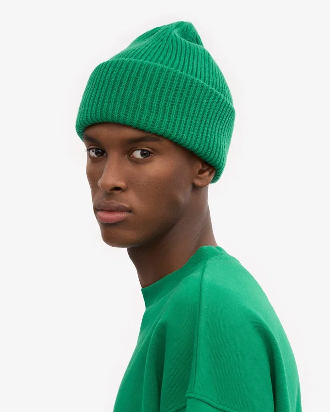 Sombrero de lana merino - Verde Kelly