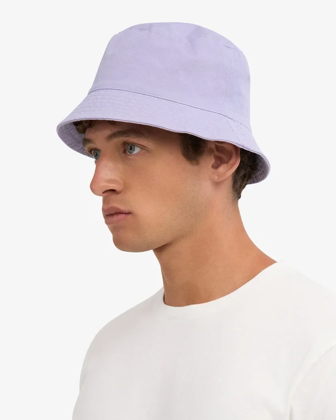 Sombrero de pescador de algodón orgánico - Lavanda suave