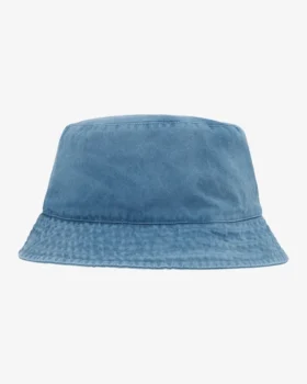 Sombrero de pescador de algodón orgánico - Índigo descolorido