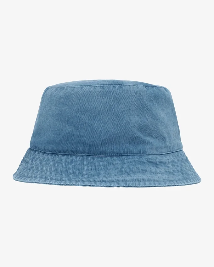Sombrero de pescador de algodón orgánico - Índigo descolorido