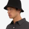 Sombrero de pescador de algodón orgánico - Negro intenso