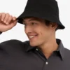 Sombrero de pescador de algodón orgánico - Negro intenso