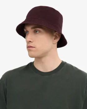 Sombrero de pescador de algodón orgánico – Rojo sangre