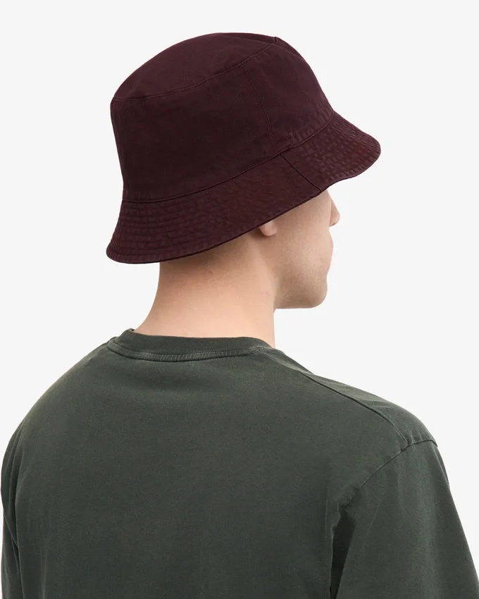 Sombrero de pescador de algodón orgánico - Rojo sangre