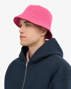Sombrero de pescador de algodón orgánico – Rosa chicle