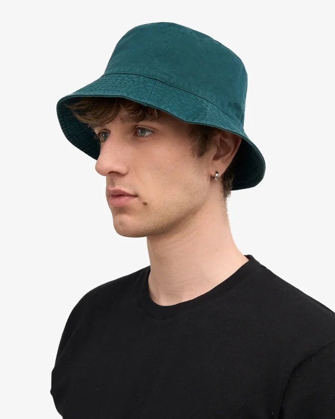 Sombrero de pescador de algodón orgánico - Verde océano