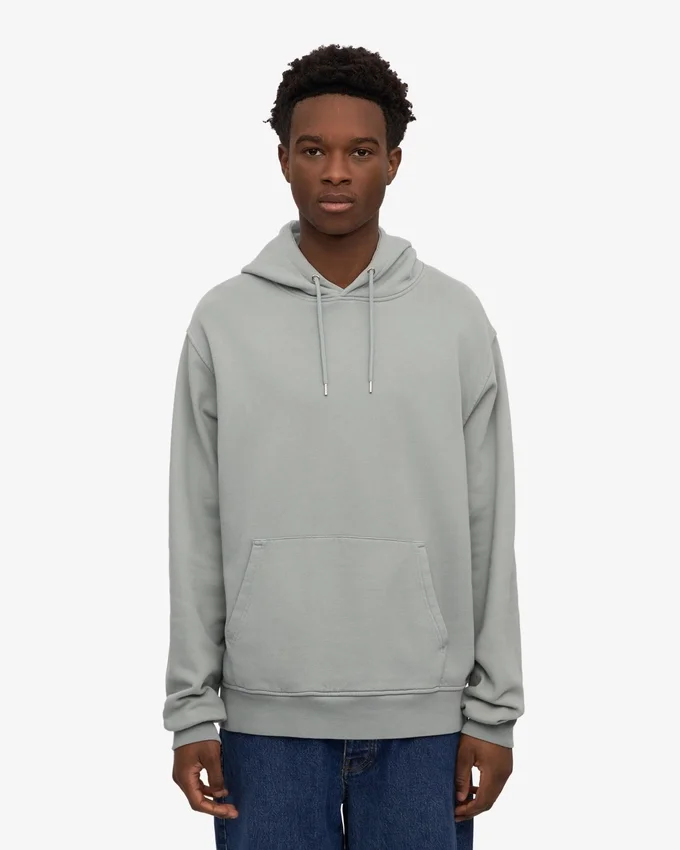 Sudadera con capucha Classic Organic - Azul acero
