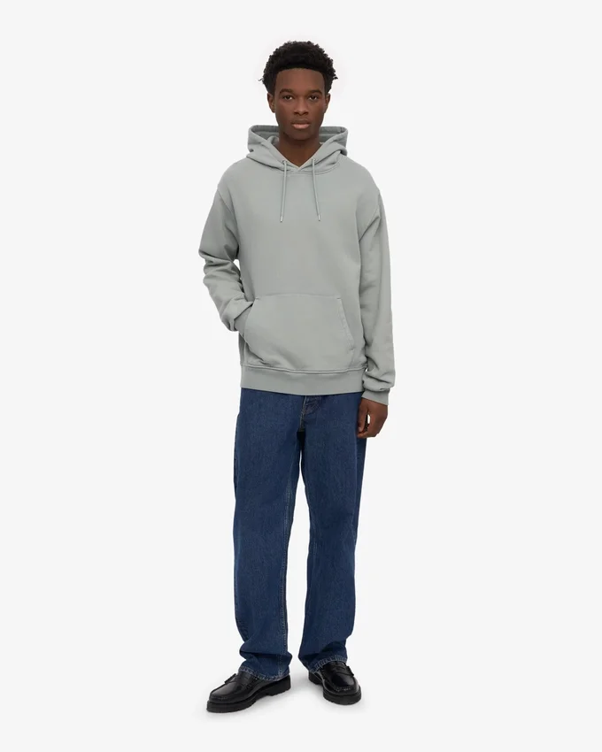 Sudadera con capucha Classic Organic - Azul acero