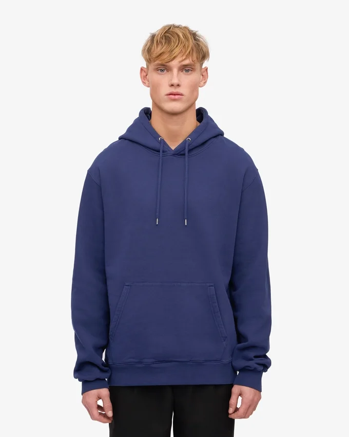 Sudadera con capucha Classic Organic - Azul marino