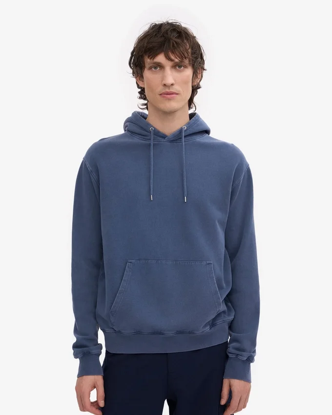 Sudadera con capucha Classic Organic - Azul Neptuno
