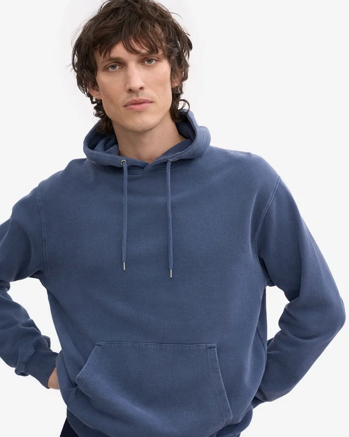 Sudadera con capucha Classic Organic - Azul Neptuno