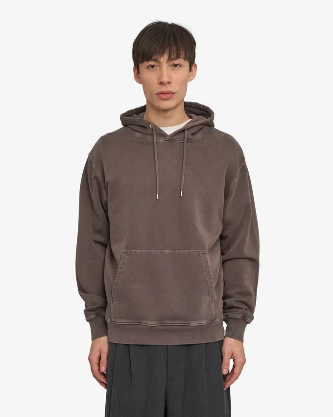 Sudadera con capucha Classic Organic - Barro descolorido