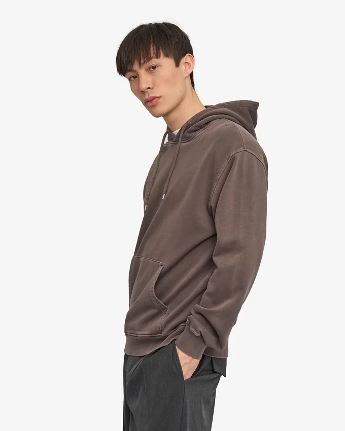 Sudadera con capucha Classic Organic - Barro descolorido