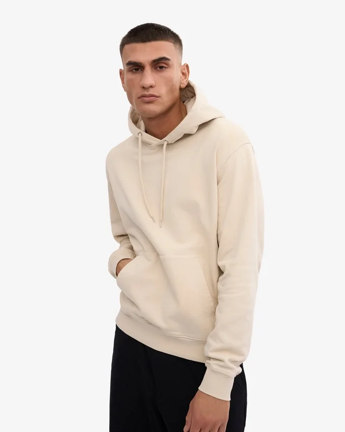 Sudadera con capucha Classic Organic - Blanco marfil