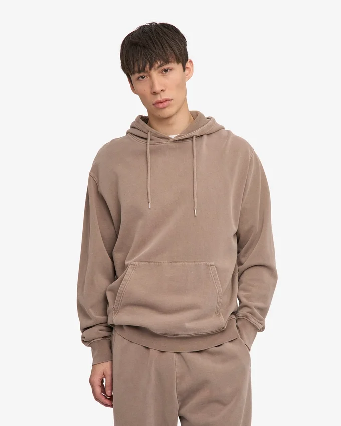 Sudadera con capucha Classic Organic - Caqui descolorido