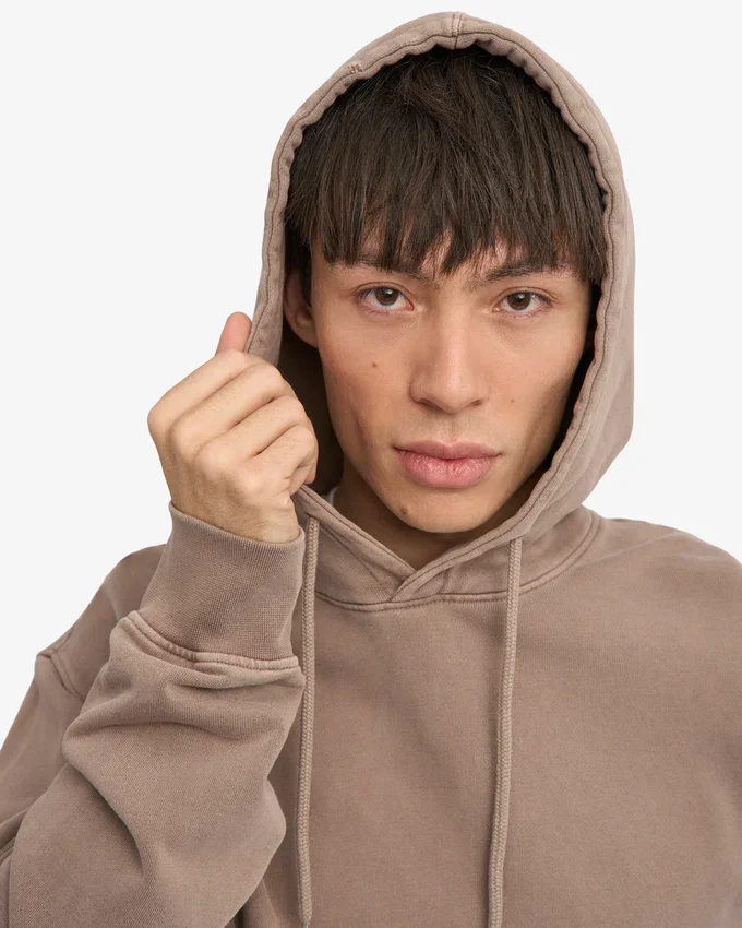 Sudadera con capucha Classic Organic - Caqui descolorido